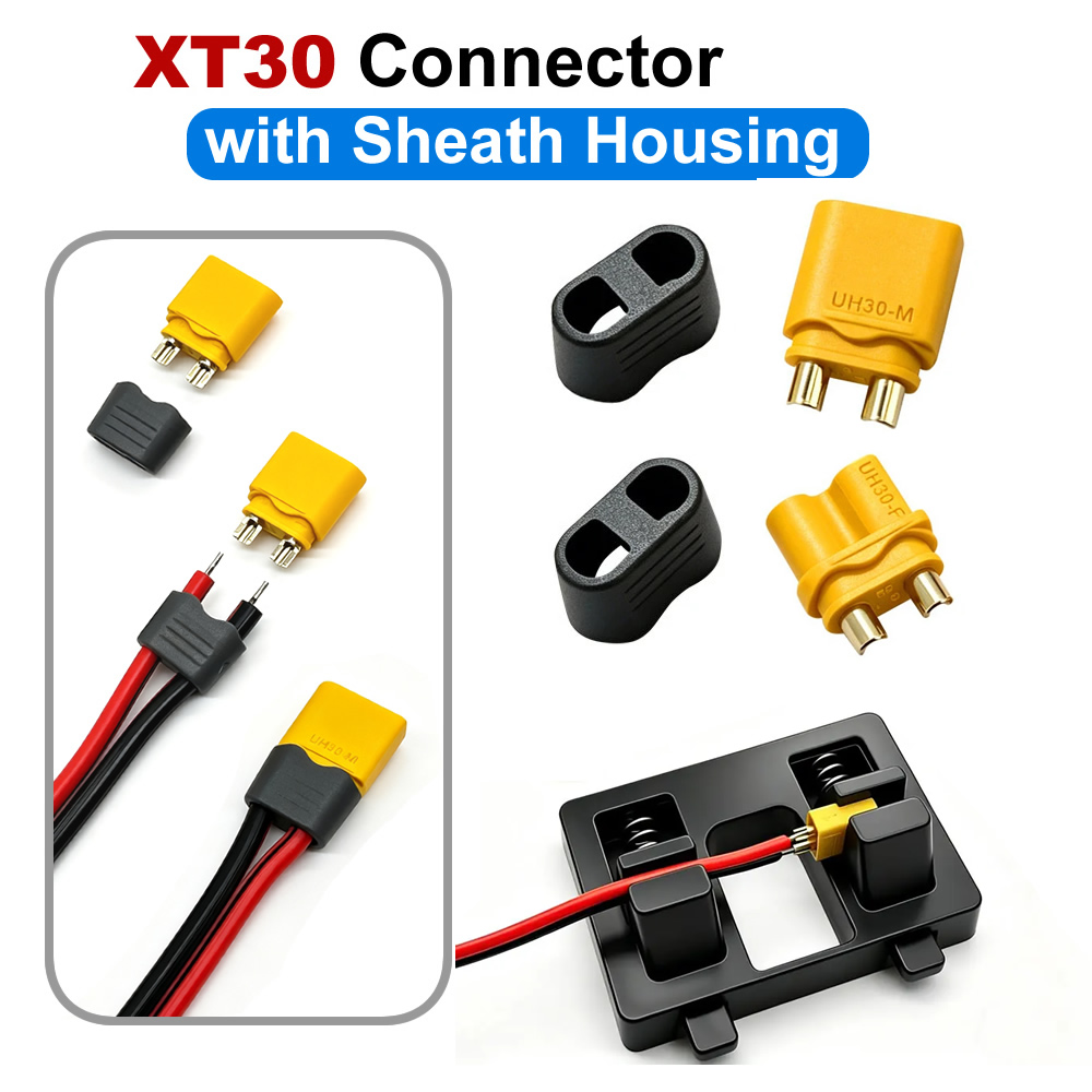Drone Rc Car Hybrid - Conector XT30 com Capa, Plugues XT30