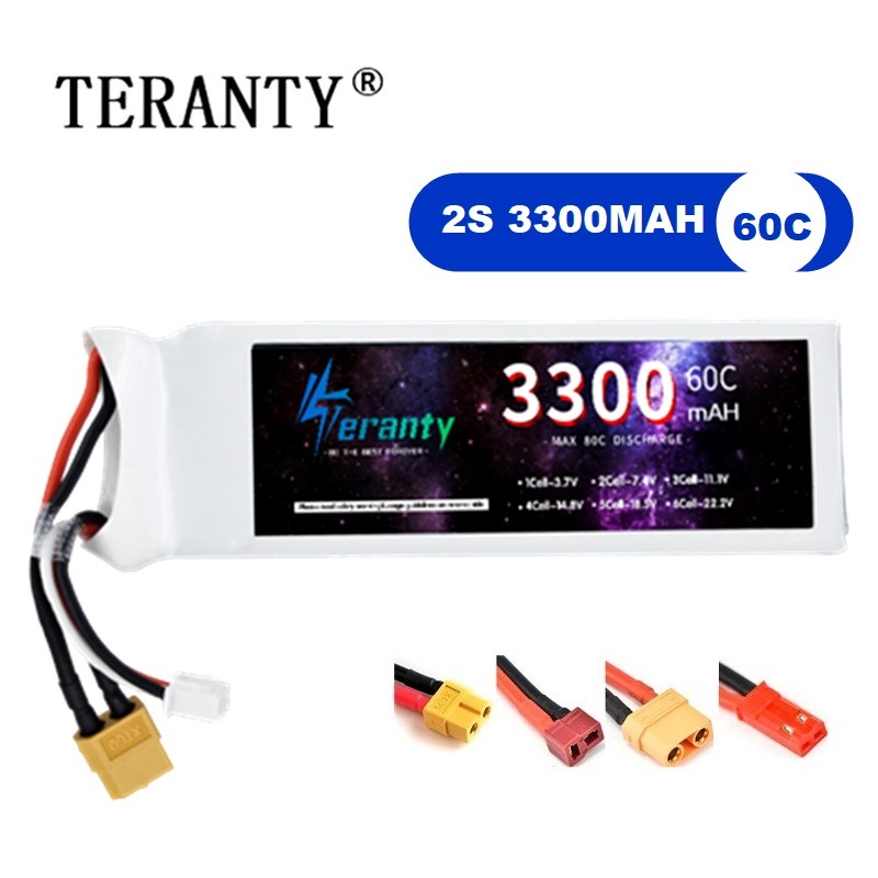 Drone Rc Boat - Bateria lipo 2s 7.4v 3300mah 60c