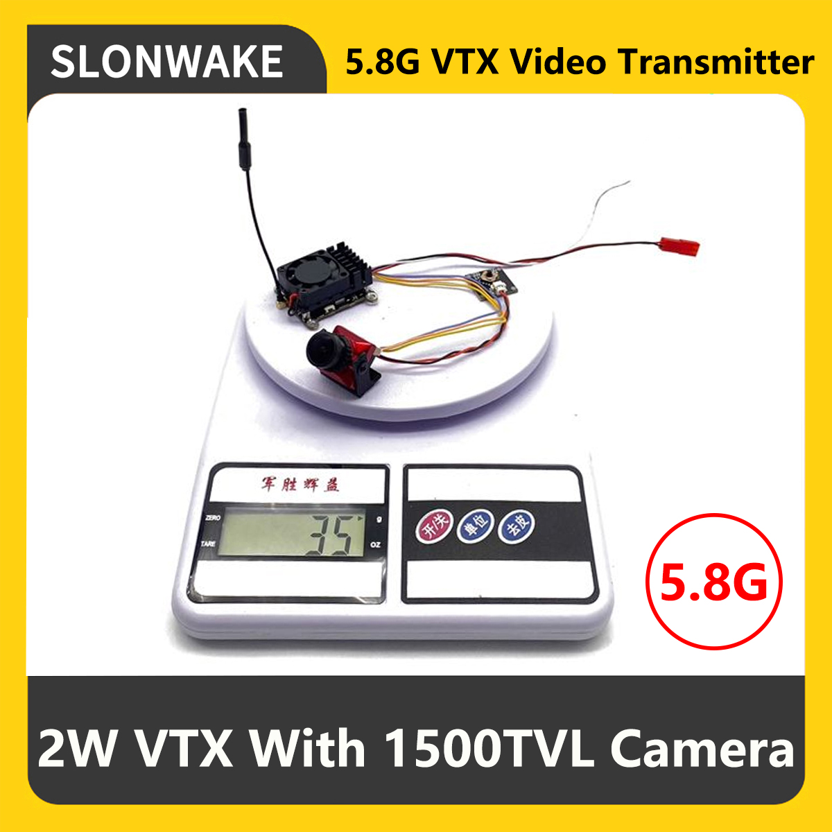 Drone Rc Accessories - Transmissor FPV VTX SLONWAKE 5.8G 2000mW