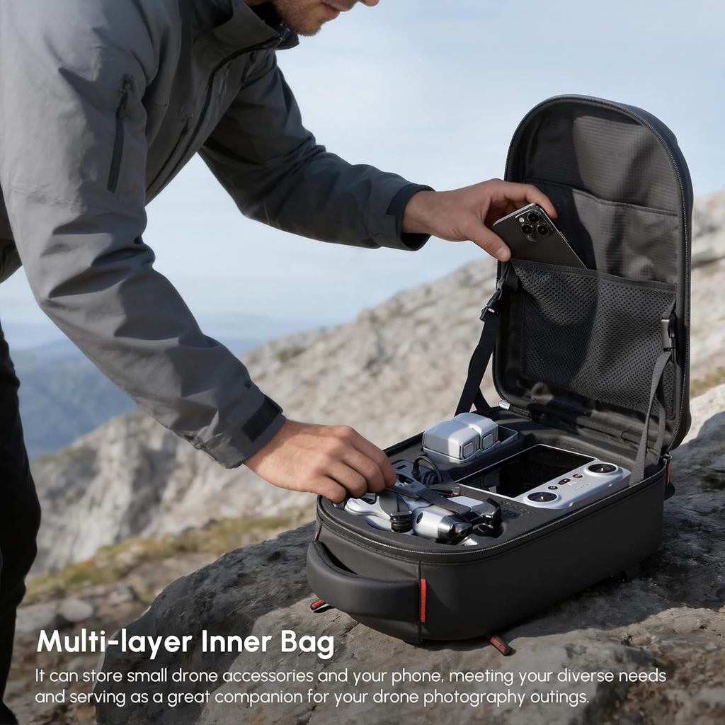 Mochila rígida à prova d'água  - Drone Dji Rc Mini 3 Pro avaliação e preço