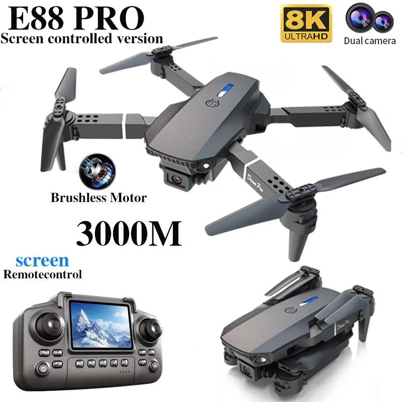 Drone Profissional E88 PRO com - Drone Rc Explorer avaliação e preço