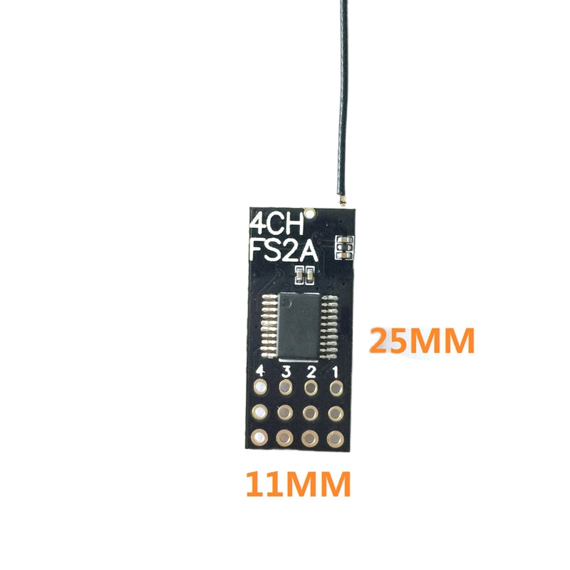 Receptor Mini Flysky FS2A 4CH  - Drone Rc Mini avaliação e preço