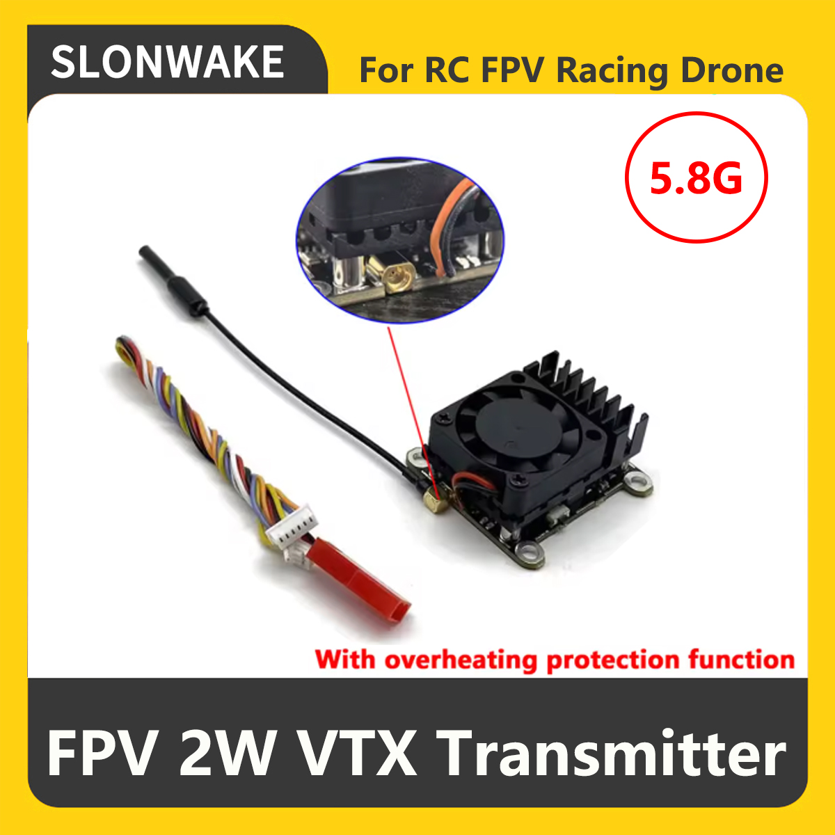 Transmissor FPV VTX SLONWAKE 5 - Drone Rc Accessories avaliação e preço