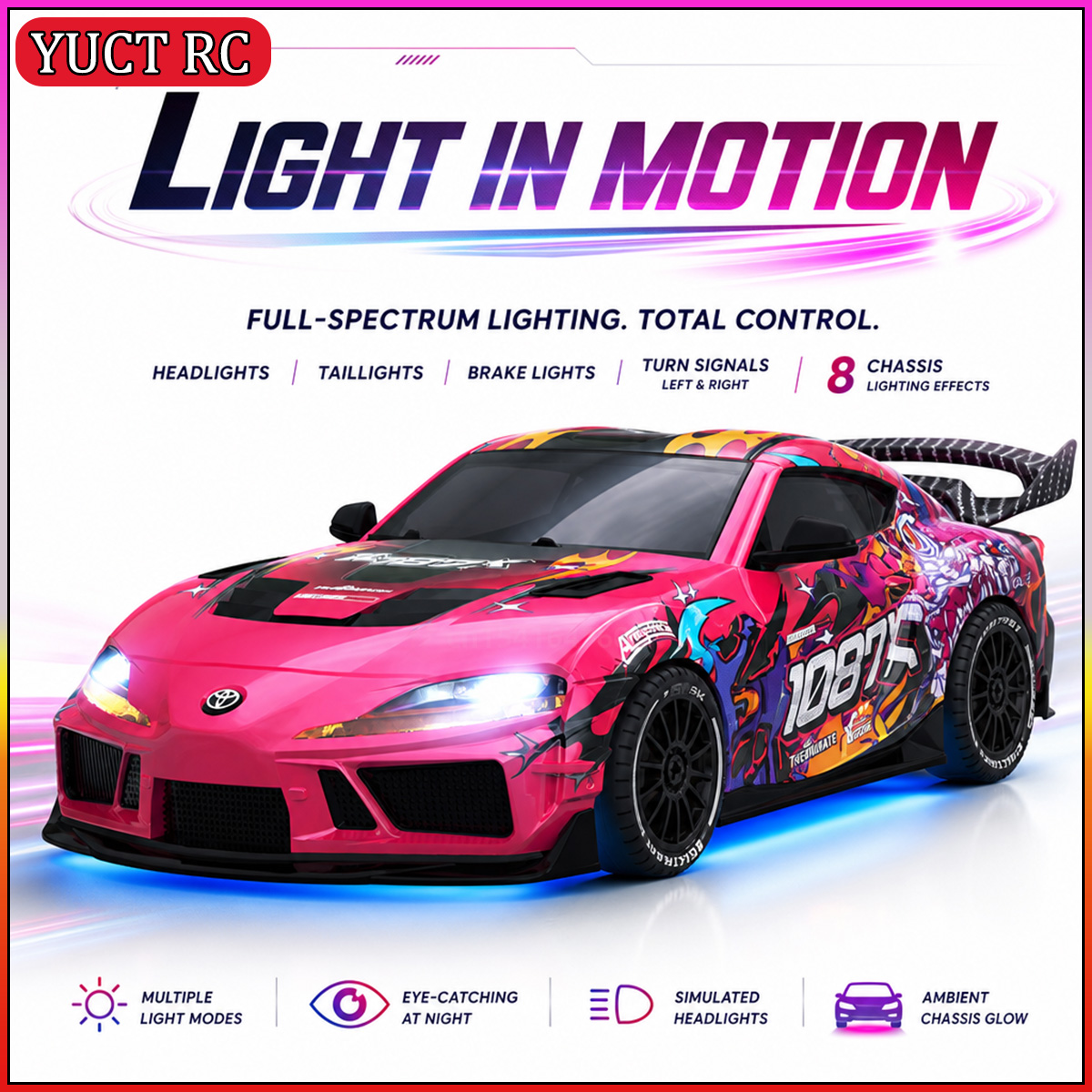 JXC SP4301 1087X Supra 1/43 Mi - Rc Drift Car Kit avaliação e preço