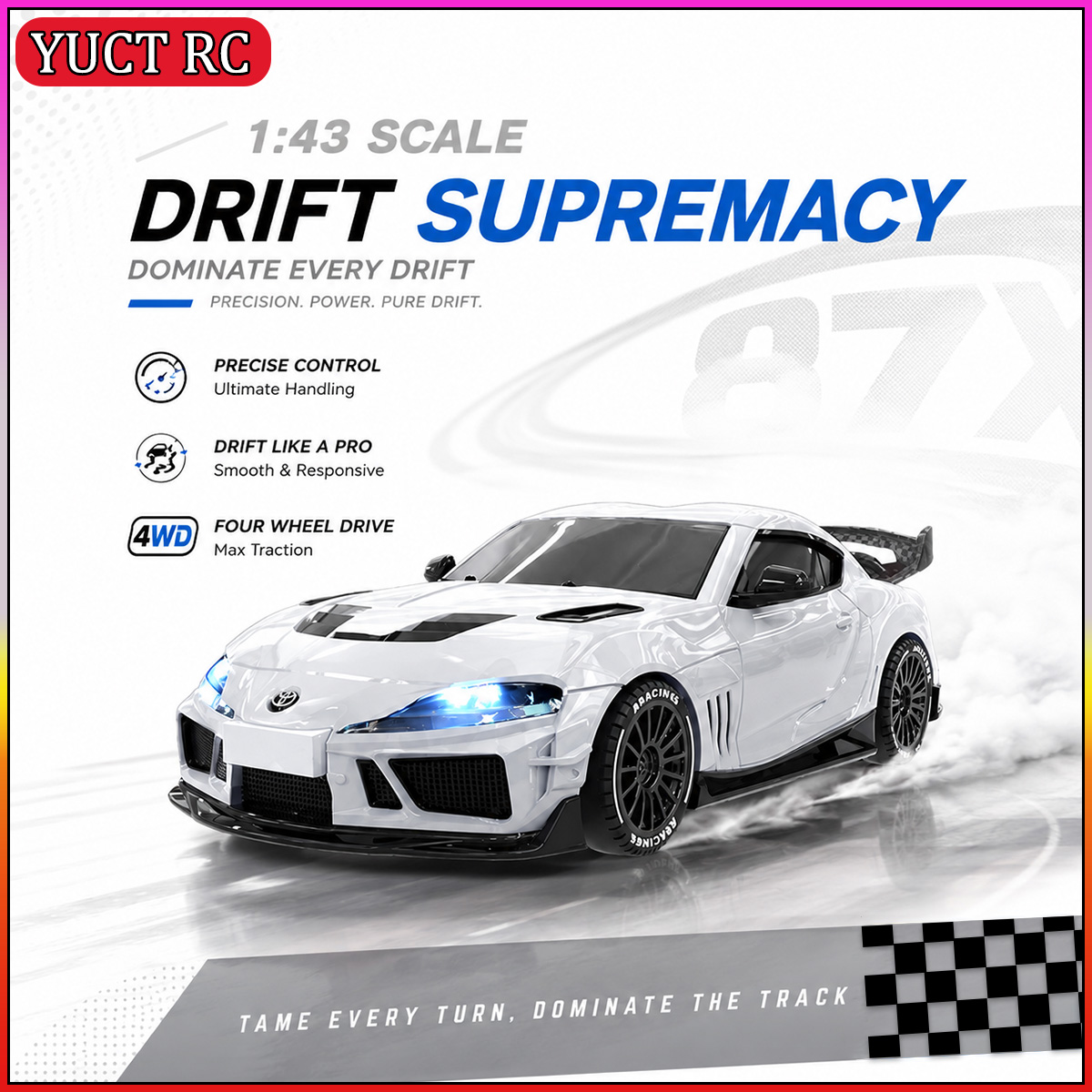 JXC SP4301 1087X Supra 1/43 Mi - Rc Drift Car Kit avaliação e preço