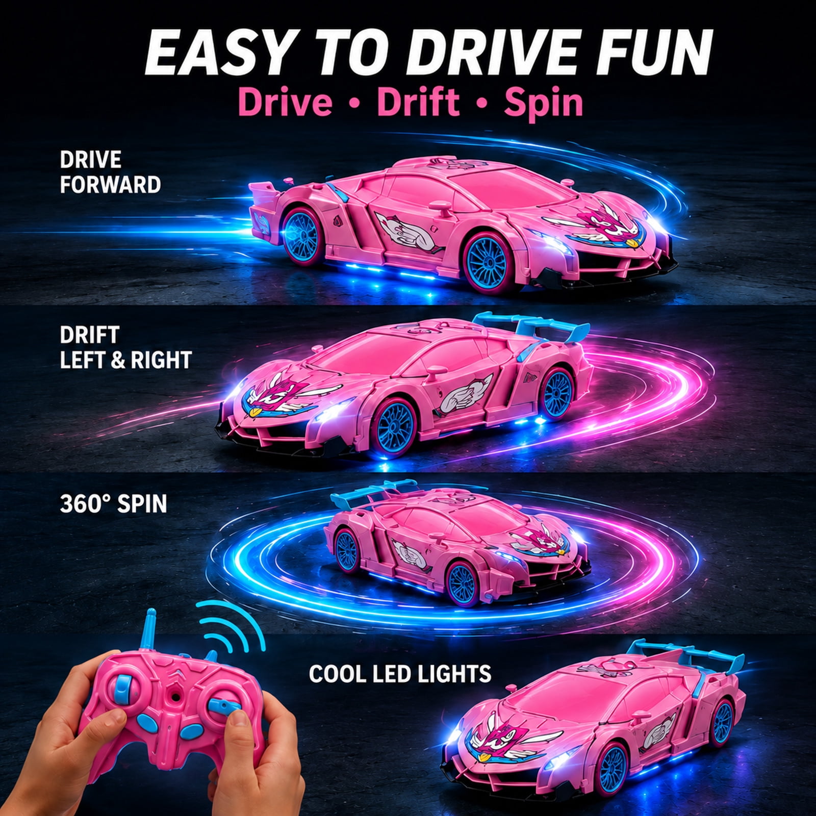 Carro Robô Transformável Unicó - Drone Lidi Rc avaliação e preço